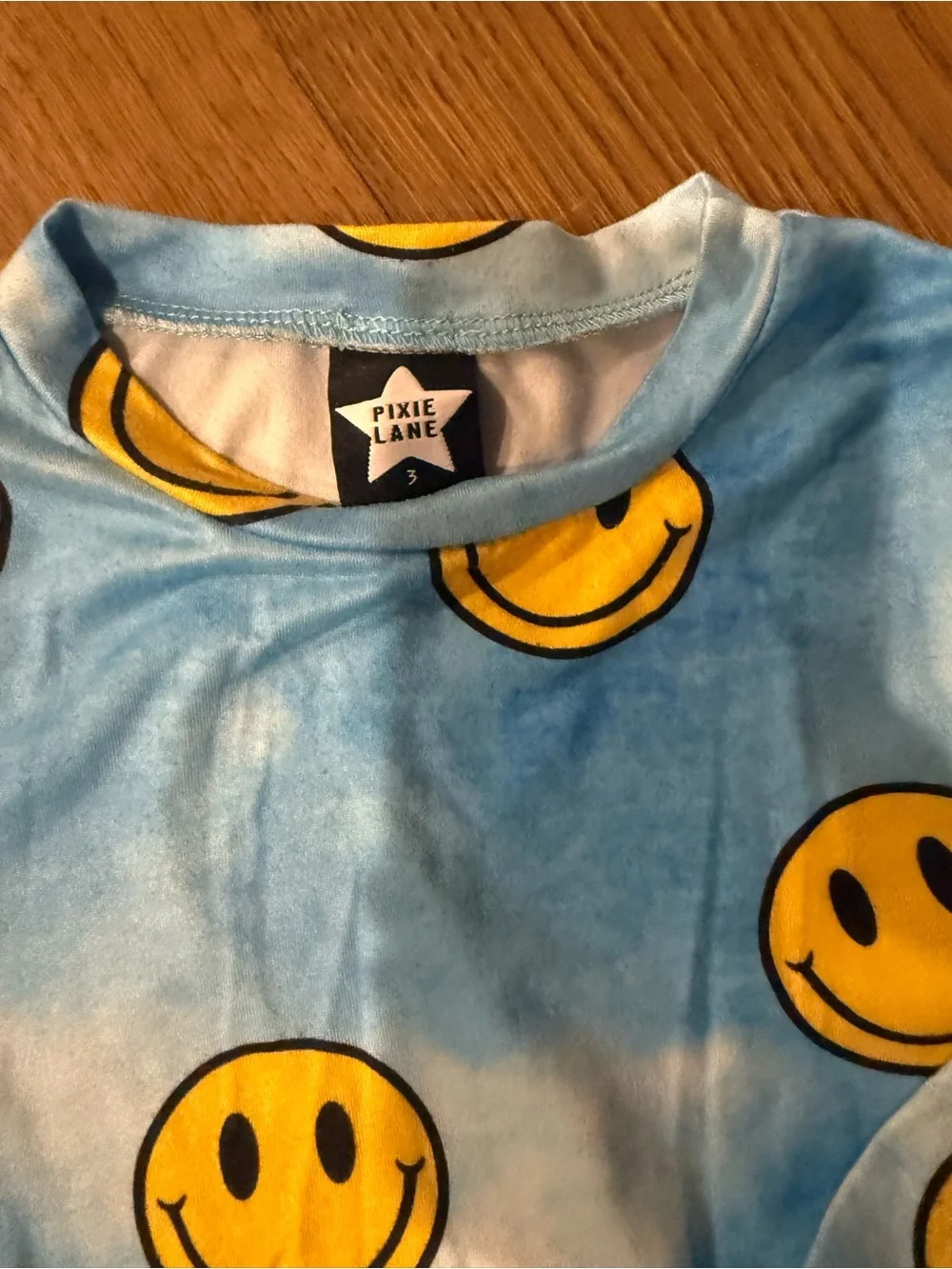 Pixie Lane Toddler Smiley Face Pajama Set - 3T